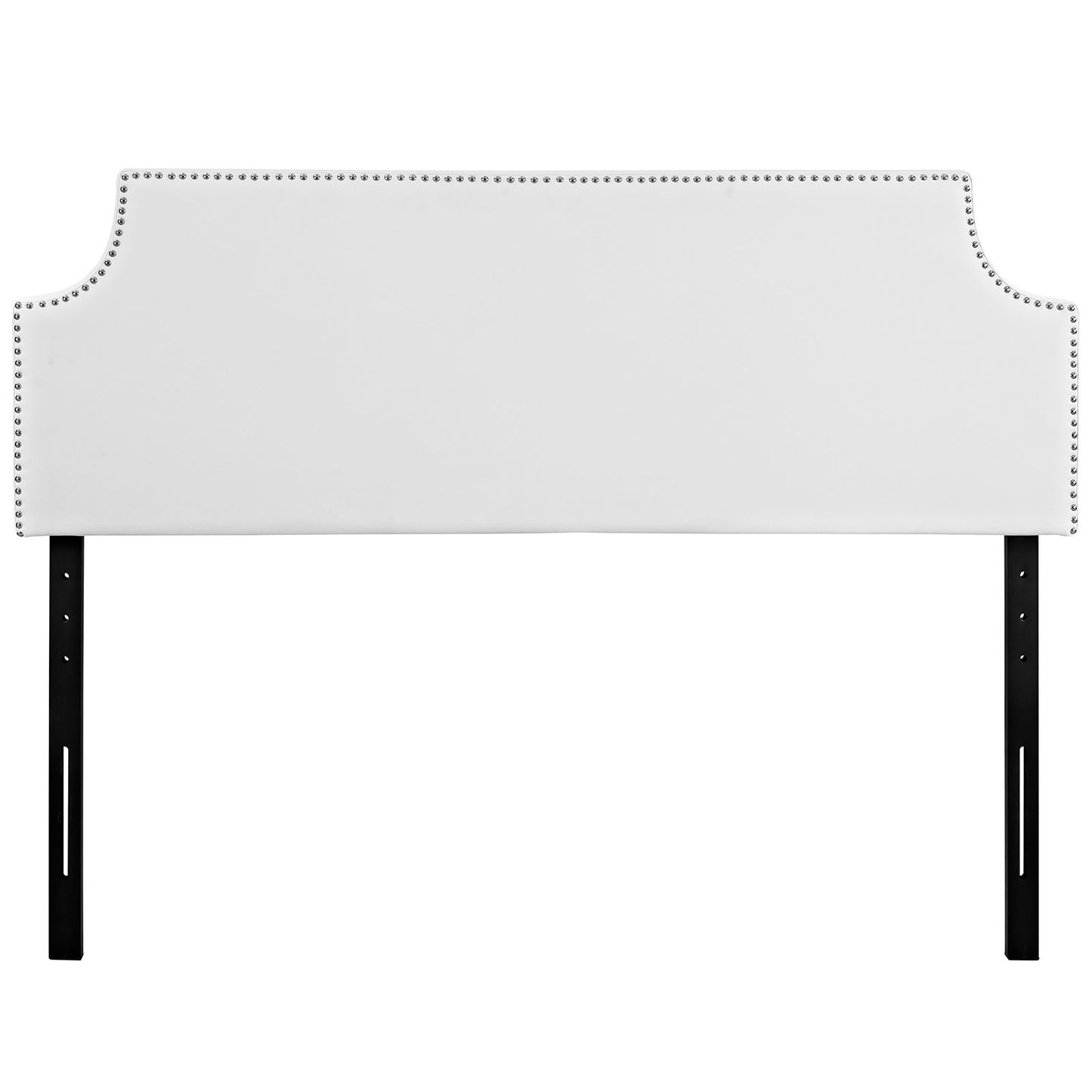 Laura Queen Upholstered Vinyl Headboard White MOD-5393-WHI