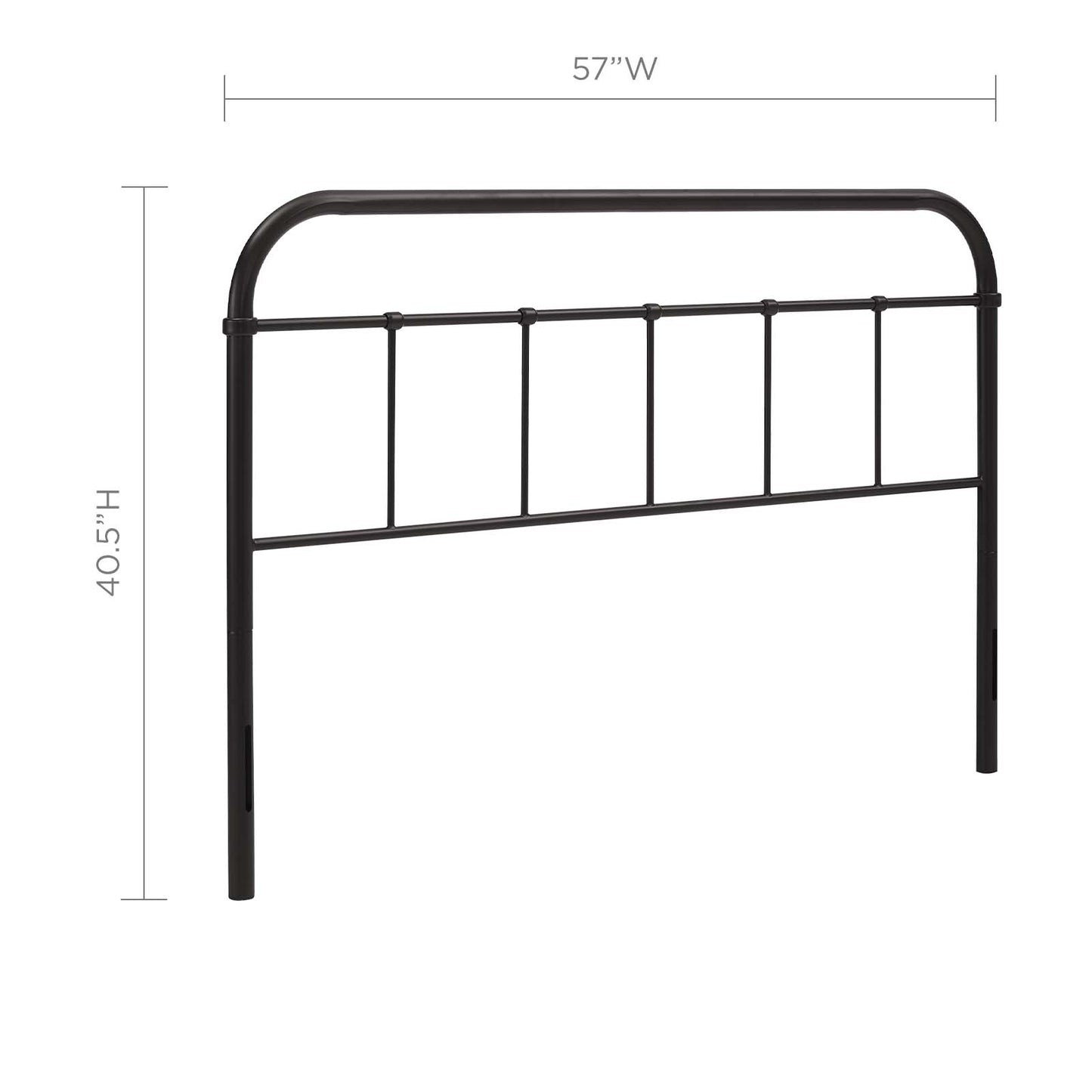 Serena Full Steel Headboard Brown MOD-5535-BRN
