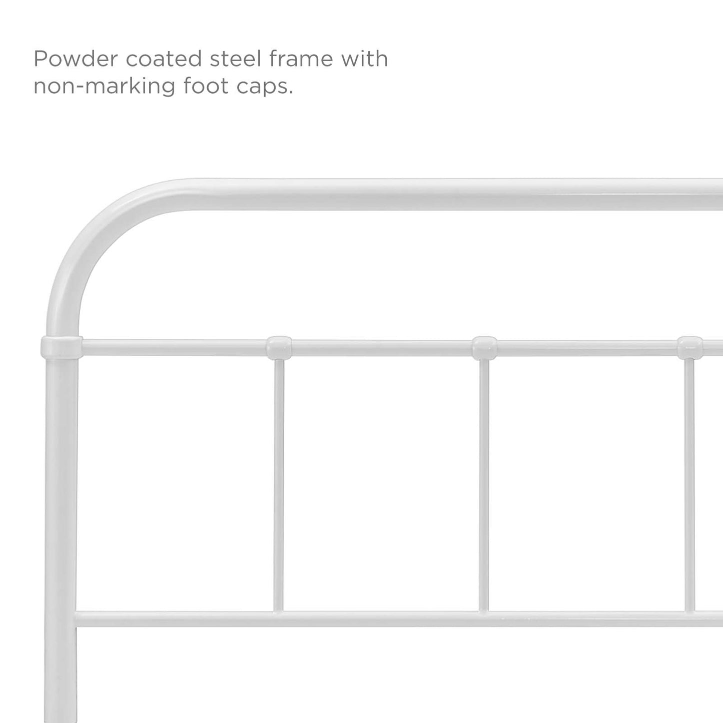 Serena Full Steel Headboard White MOD-5535-WHI