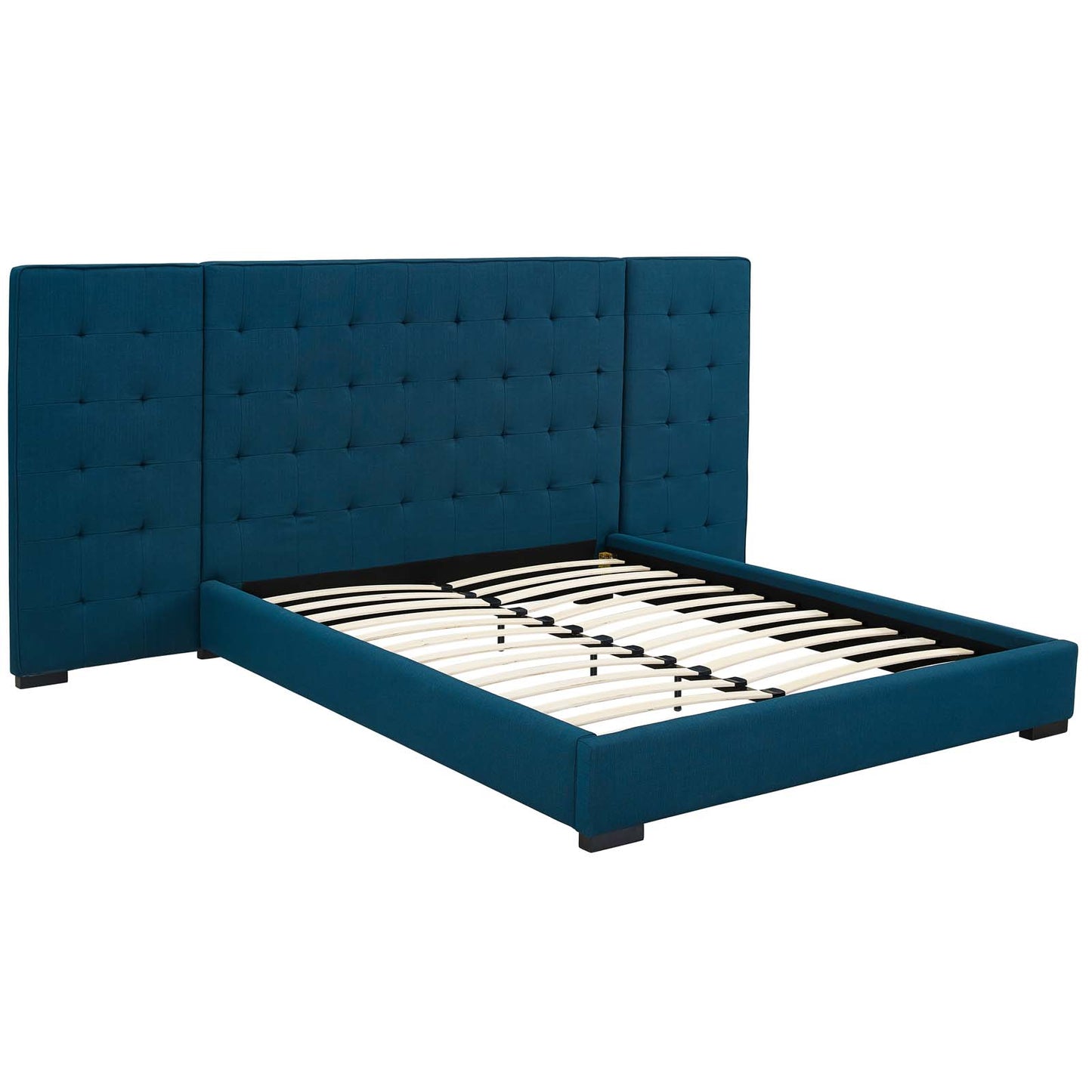 Sierra Queen Upholstered Fabric Platform Bed Azure MOD-5818-AZU