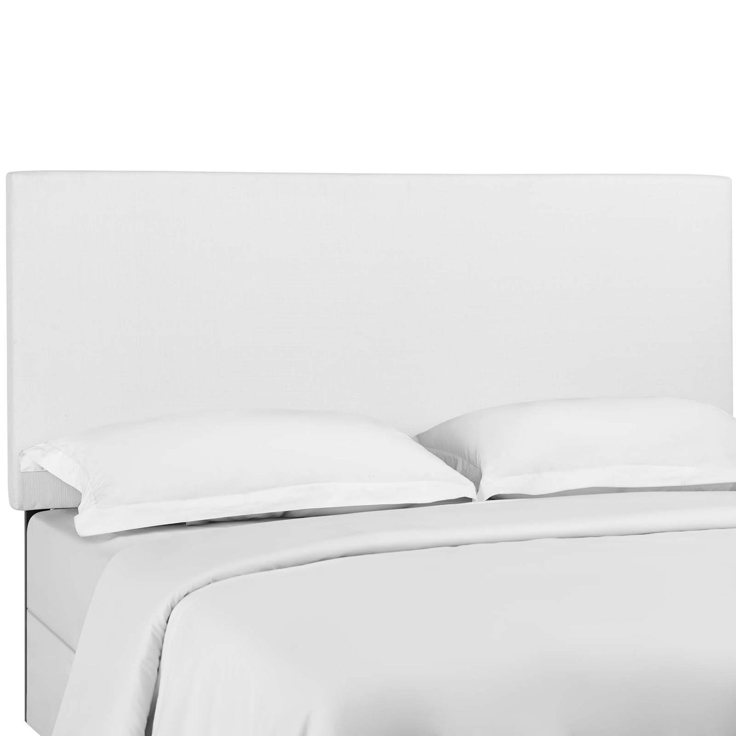 Taylor King and California King Upholstered Linen Fabric Headboard White MOD-5883-WHI