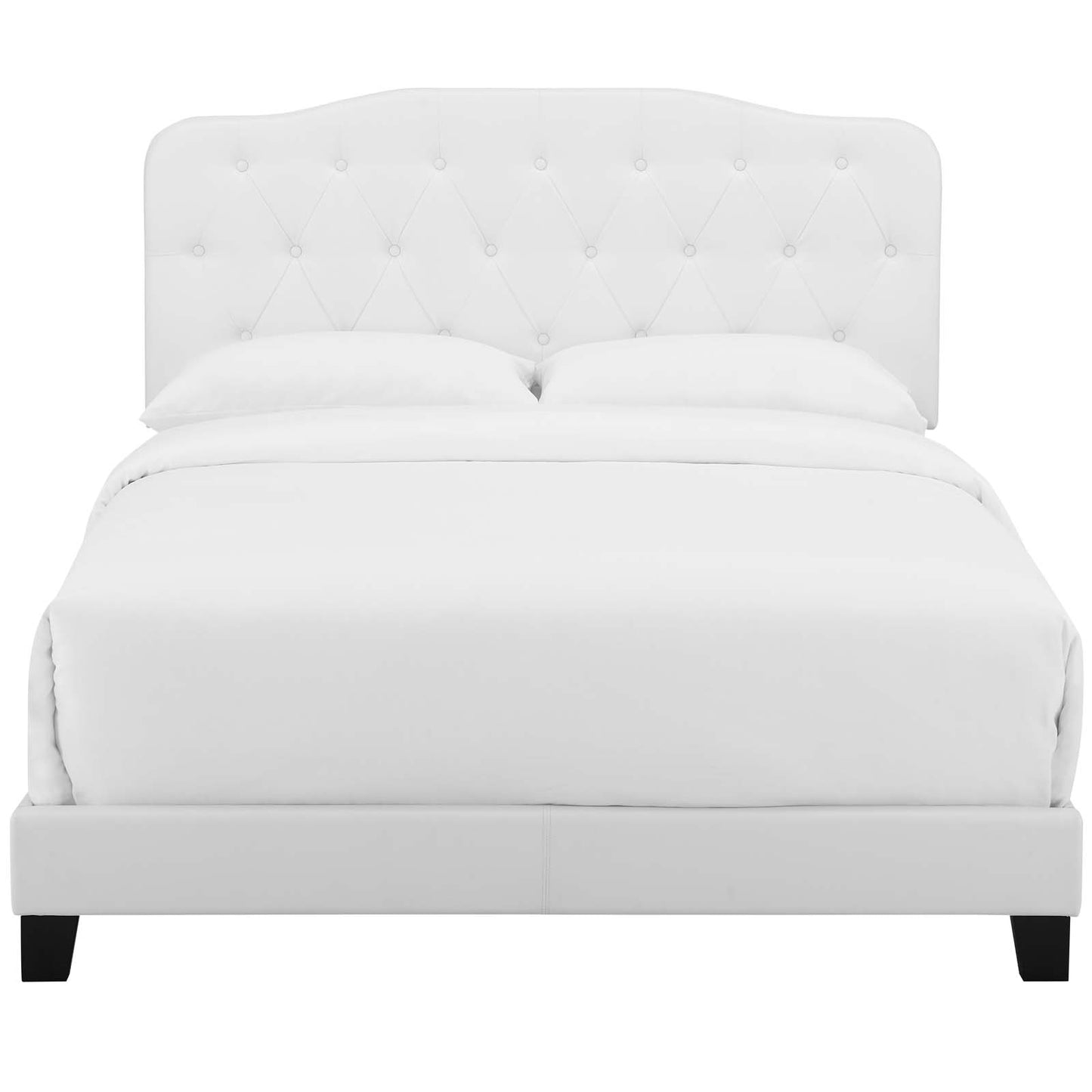 Amelia Full Faux Leather Bed White MOD-5991-WHI
