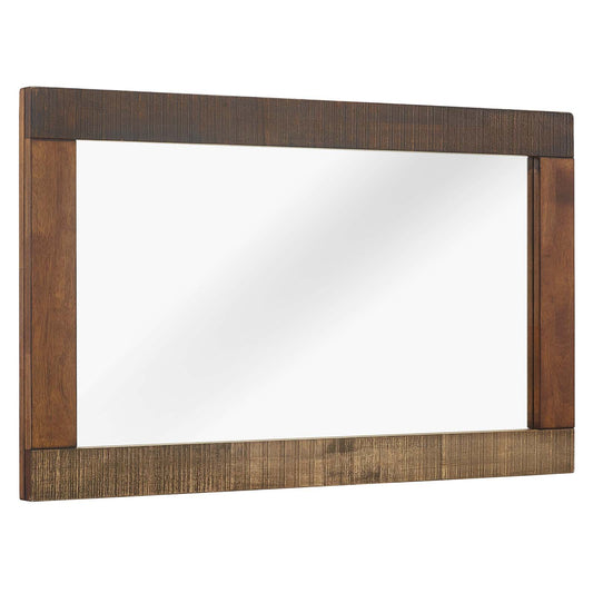 Arwen Rustic Wood Frame Mirror Walnut MOD-6063-WAL