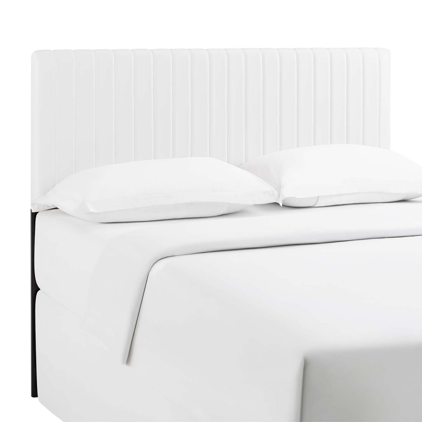 Keira Full / Queen Faux Leather Headboard White MOD-6096-WHI