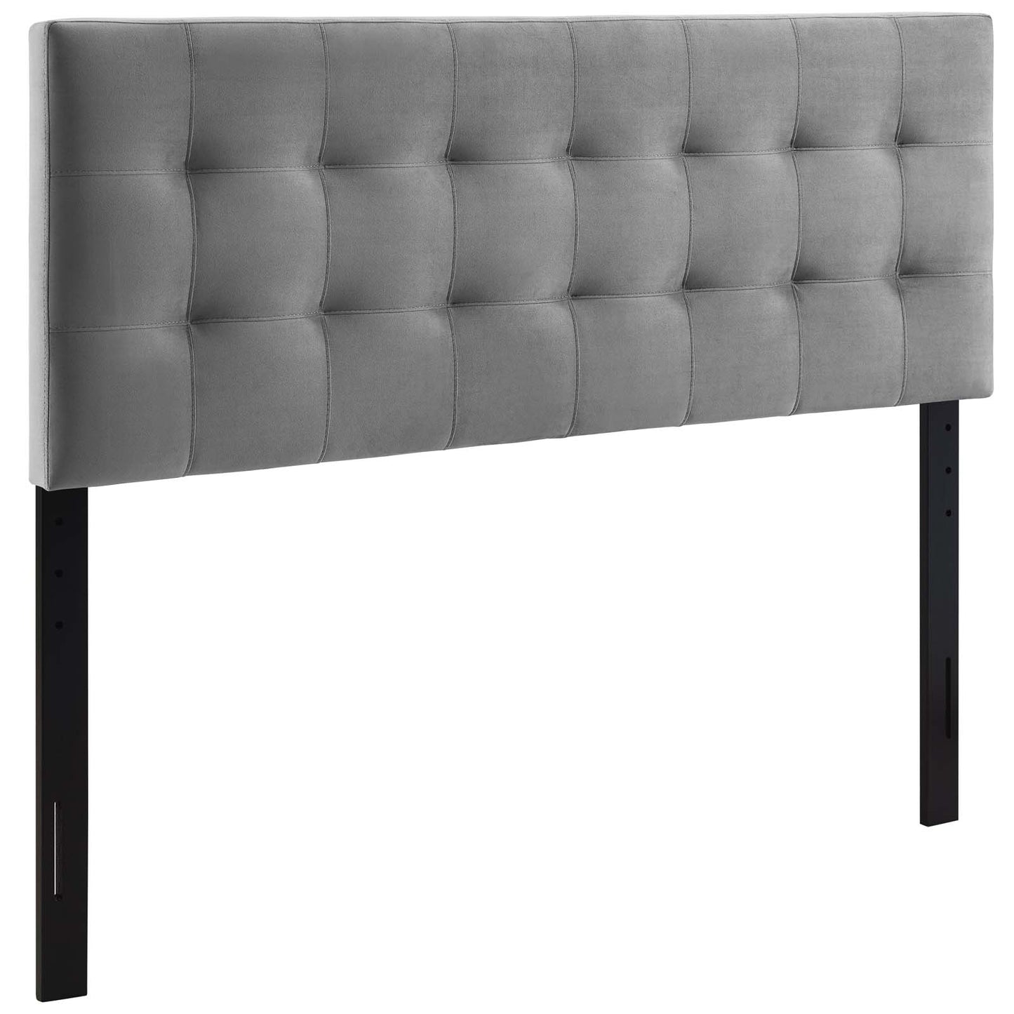 Lily Biscuit Tufted Full Performance Velvet Headboard Gray MOD-6119-GRY