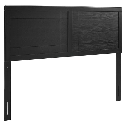 Archie King Wood Headboard Black MOD-6223-BLK