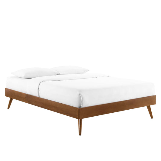 Margo Twin Wood Platform Bed Frame Walnut