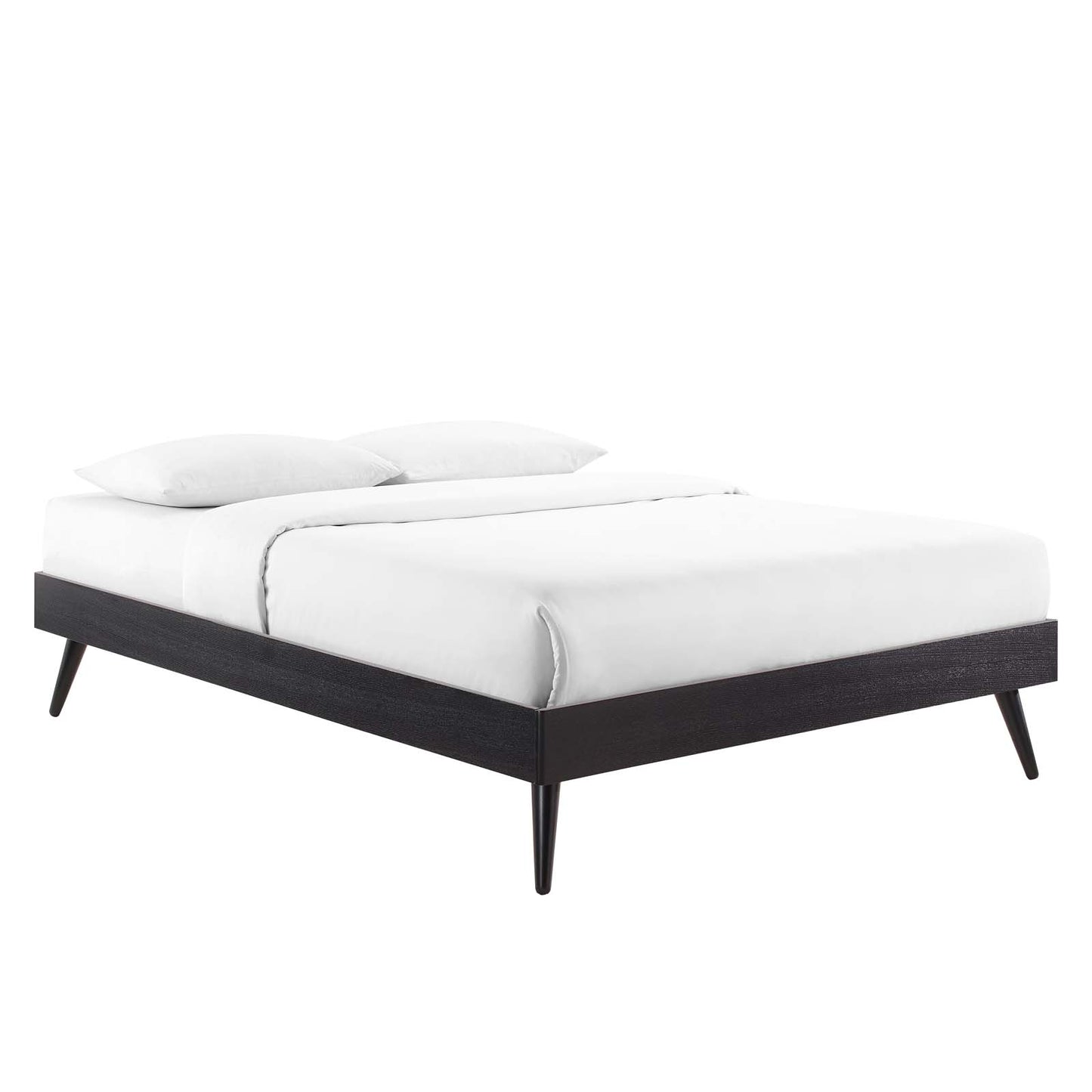 Margo King Wood Platform Bed Frame Black MOD-6231-BLK