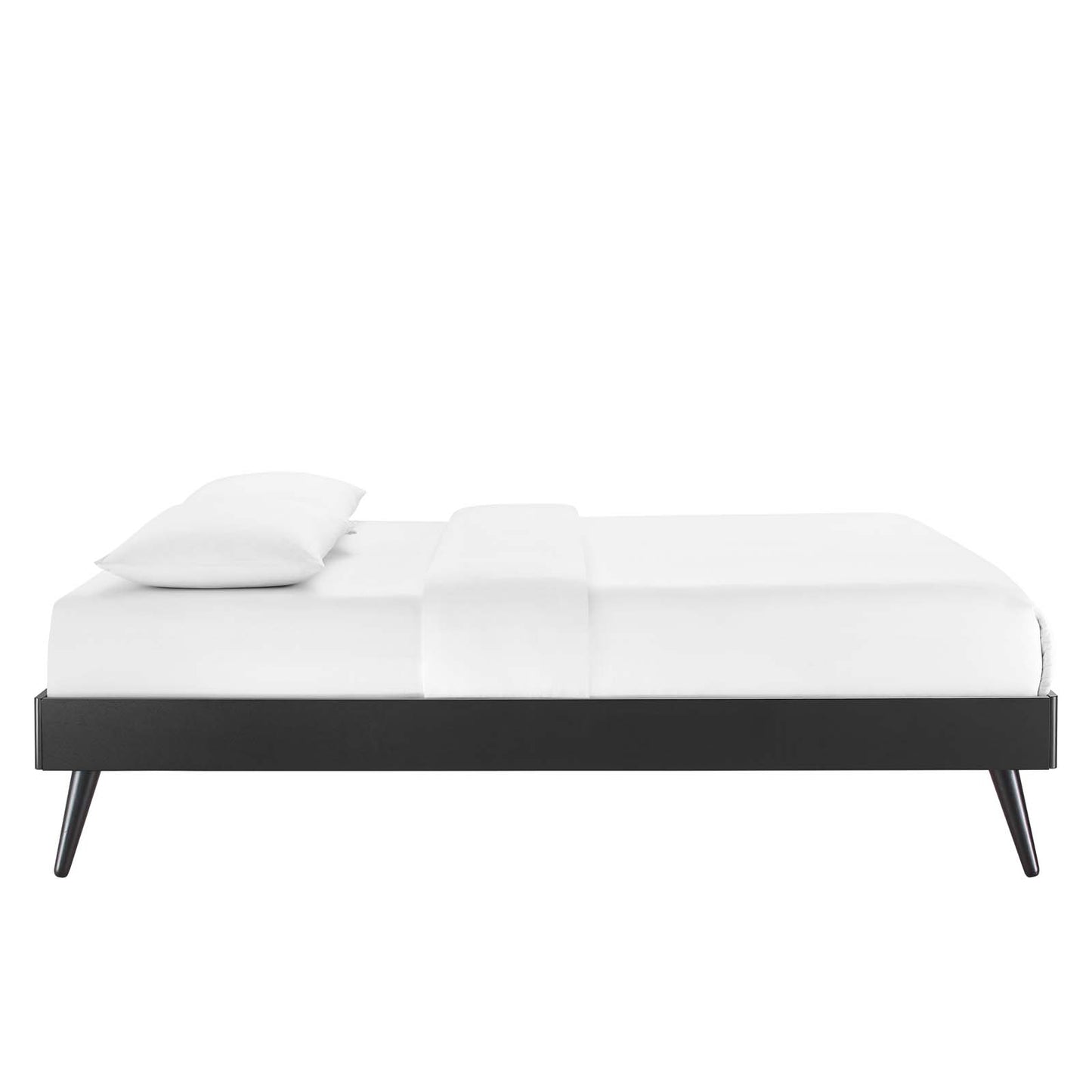 Margo King Wood Platform Bed Frame Black MOD-6231-BLK
