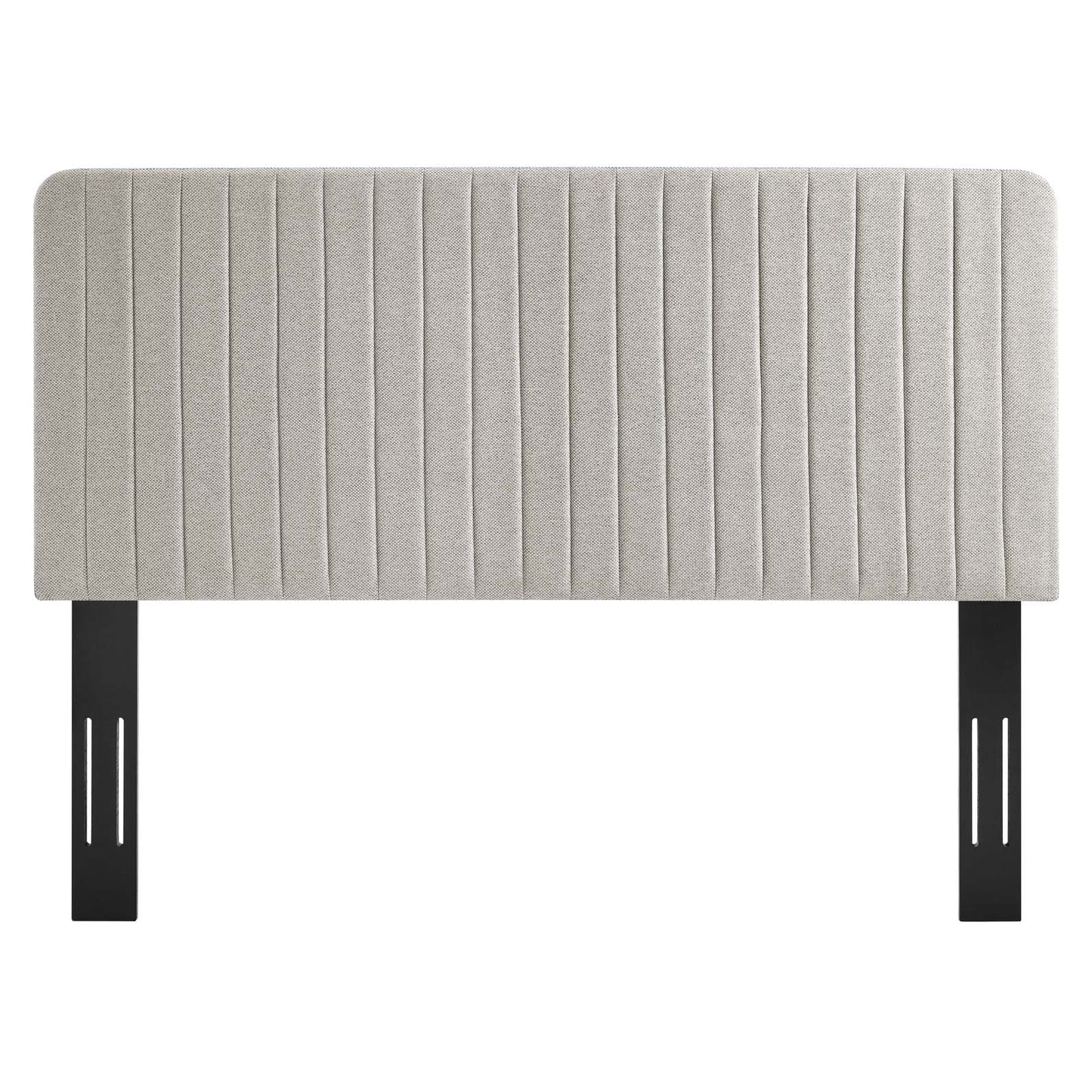 Milenna Channel Tufted Upholstered Fabric Headboard