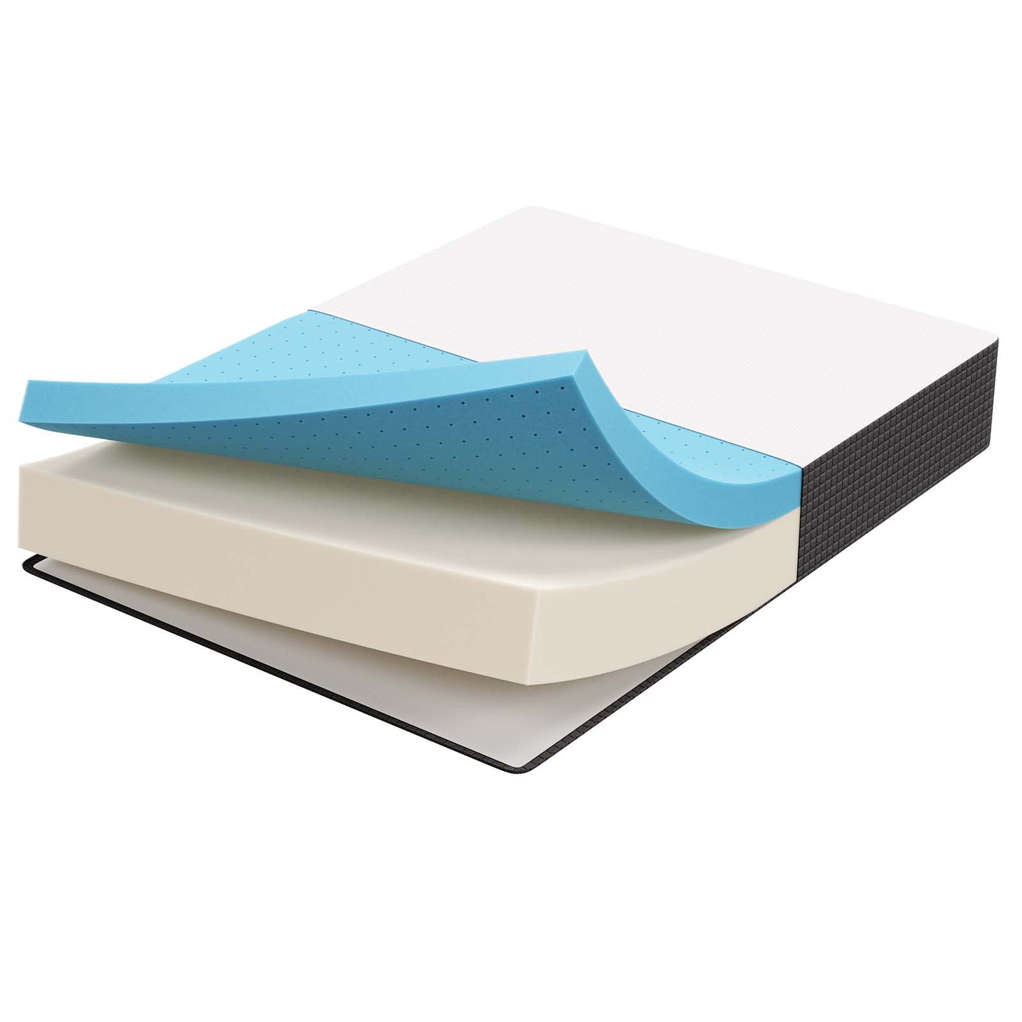Aveline 12" Memory Foam King Mattress White
