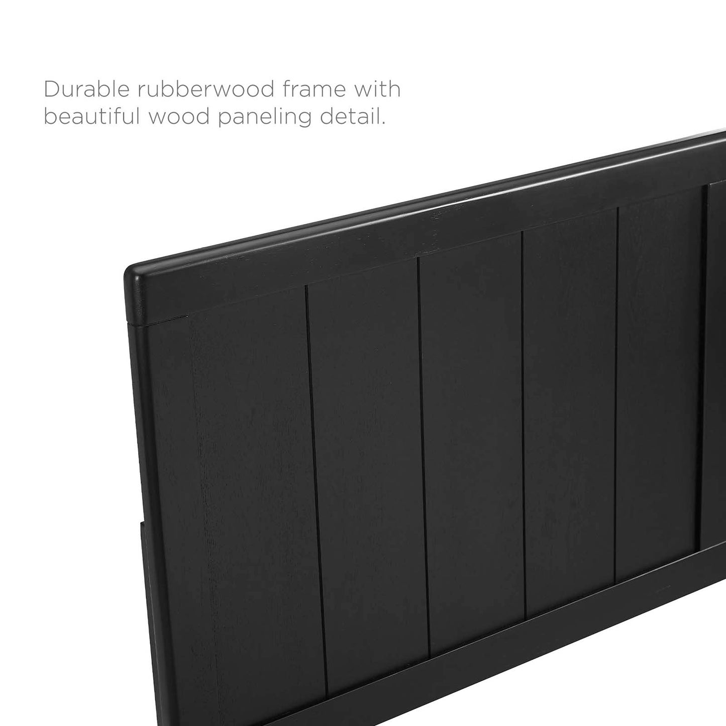 Alana King Wood Platform Bed With Splayed Legs Black