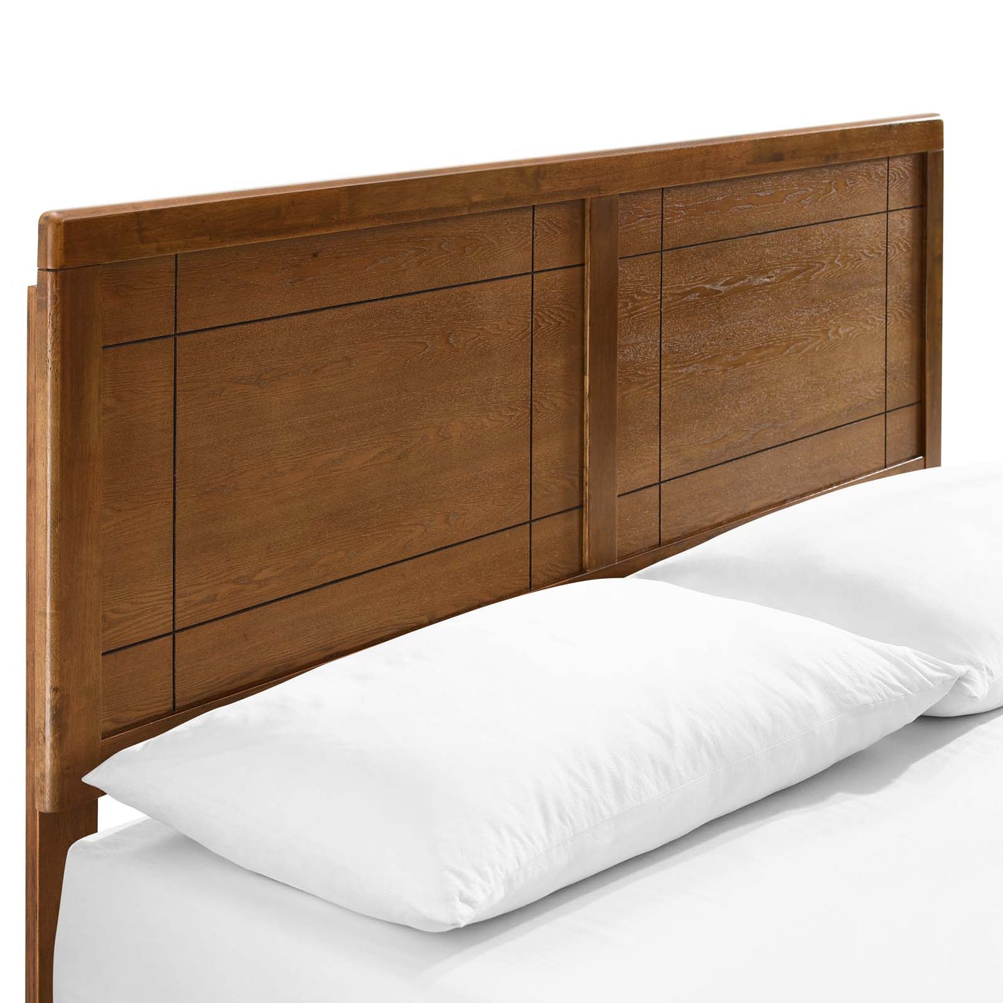 Marlee Twin Wood Platform Bed With Splayed Legs Walnut MOD-6630-WAL