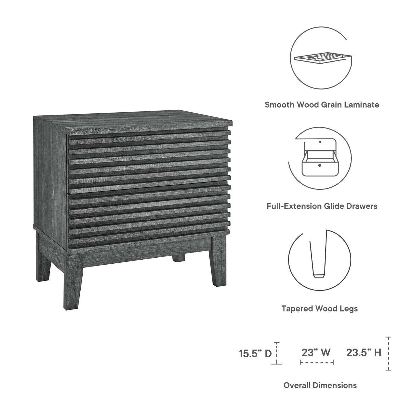 Render Nightstand and Dressers by Modway