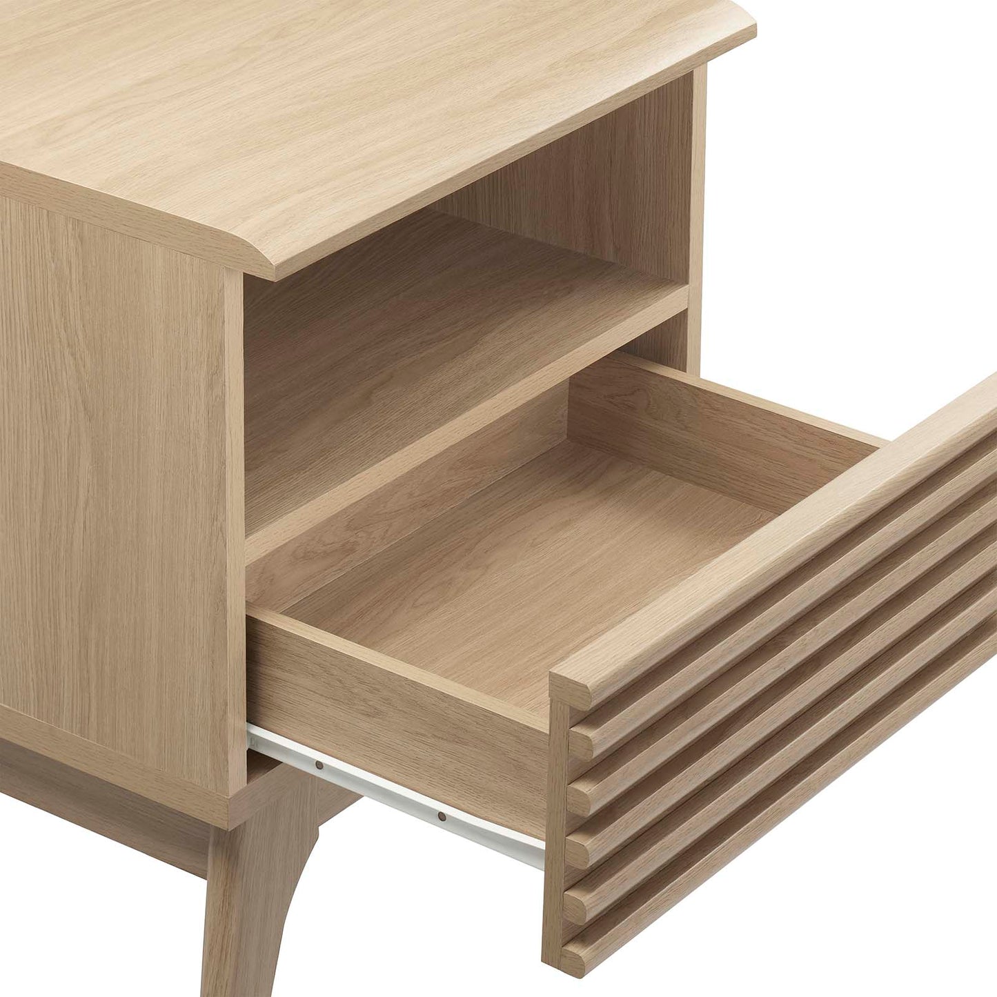 Render Nightstand MOD-7070 - Charcoal, Oak, Walnut Options Available