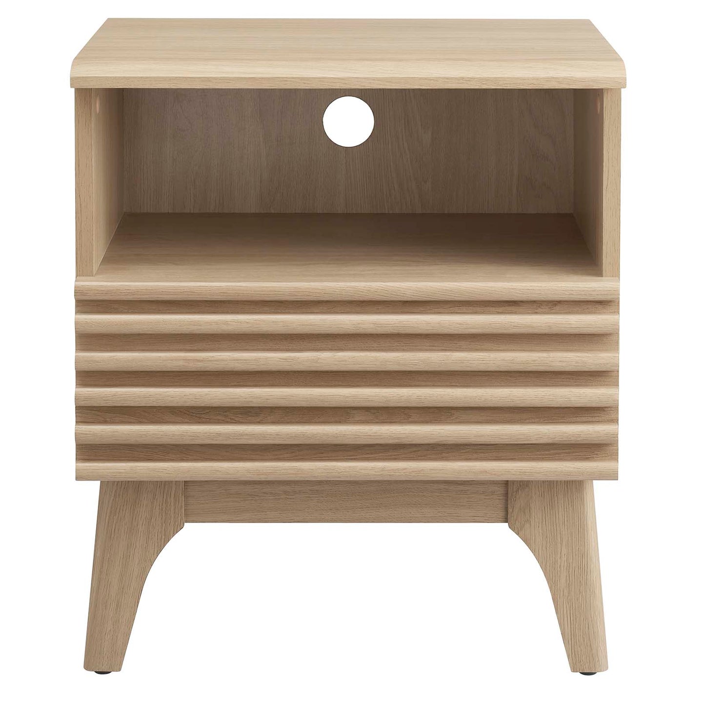 Render Nightstand MOD-7070 - Charcoal, Oak, Walnut Options Available