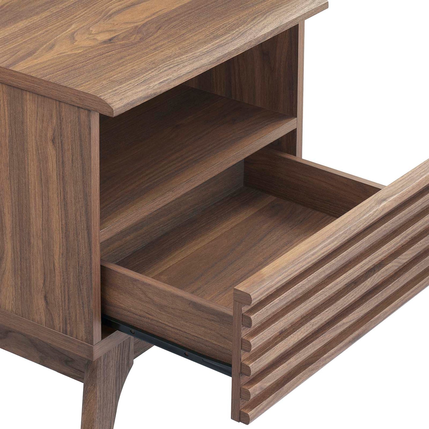 Render Nightstand MOD-7070 - Charcoal, Oak, Walnut Options Available
