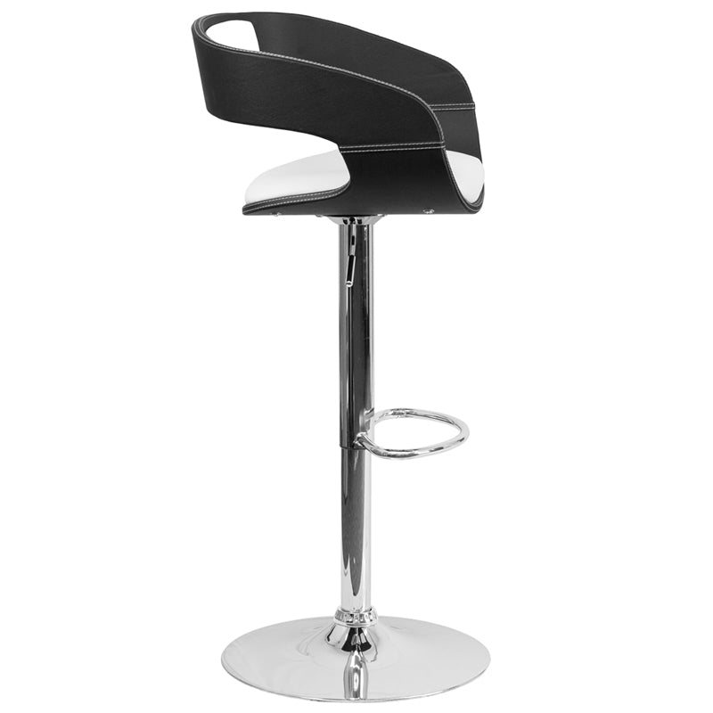 Two Tone Black/White Barstool SD-2207-GG