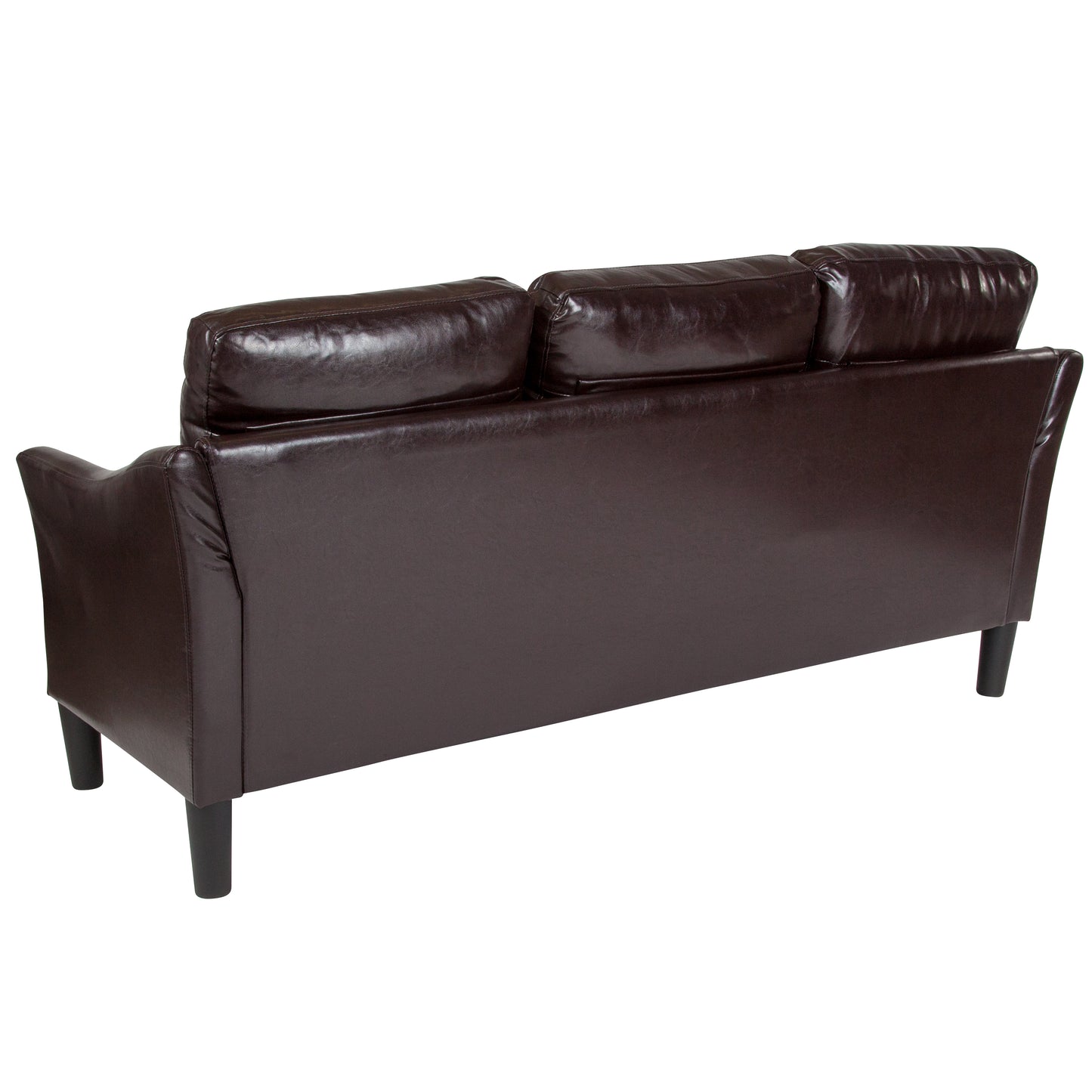 Brown Leather Sofa SL-SF915-3-BRN-GG