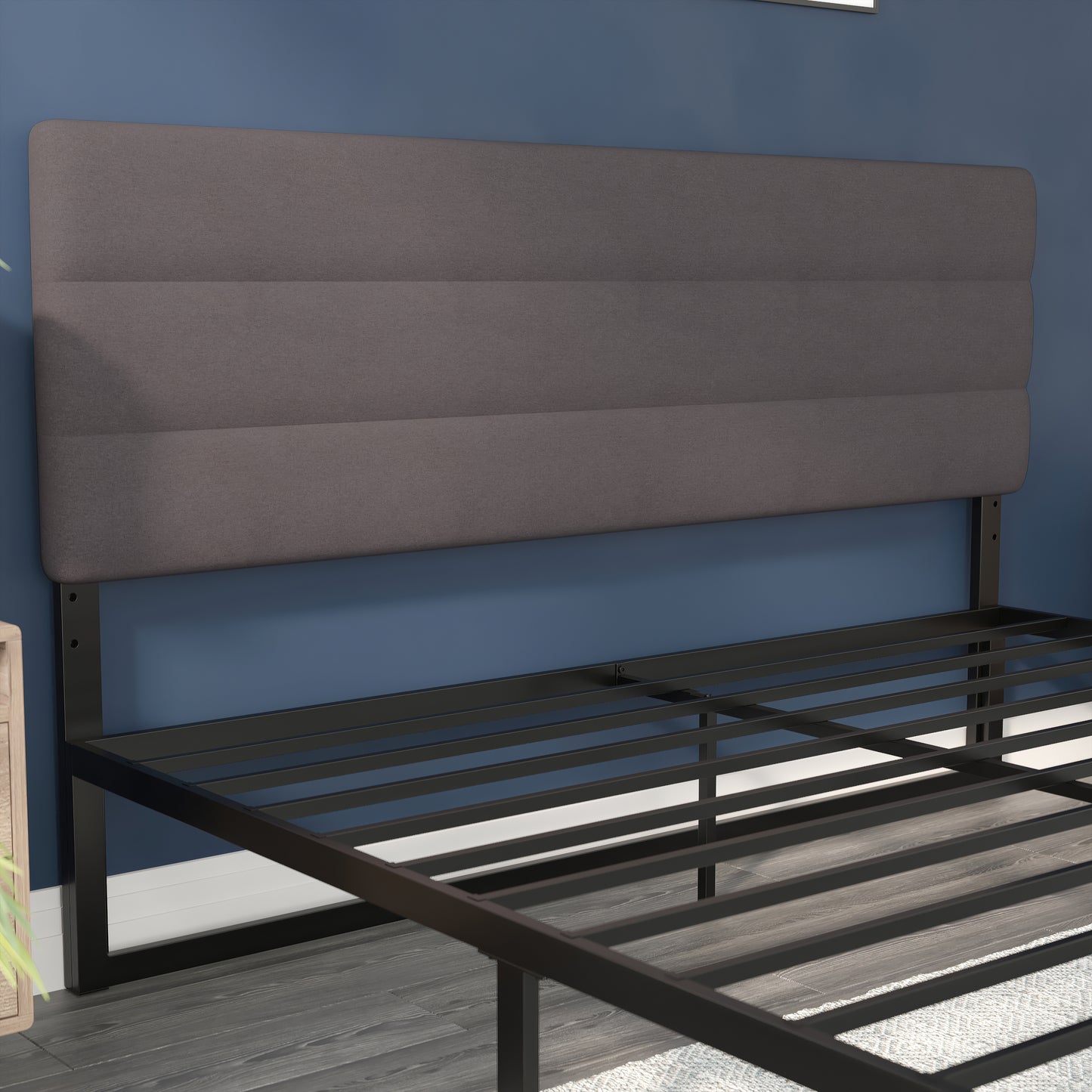 Tufted Headboard - Full, King, Queen, Twin - Blue, Cream, Gray, Taupe