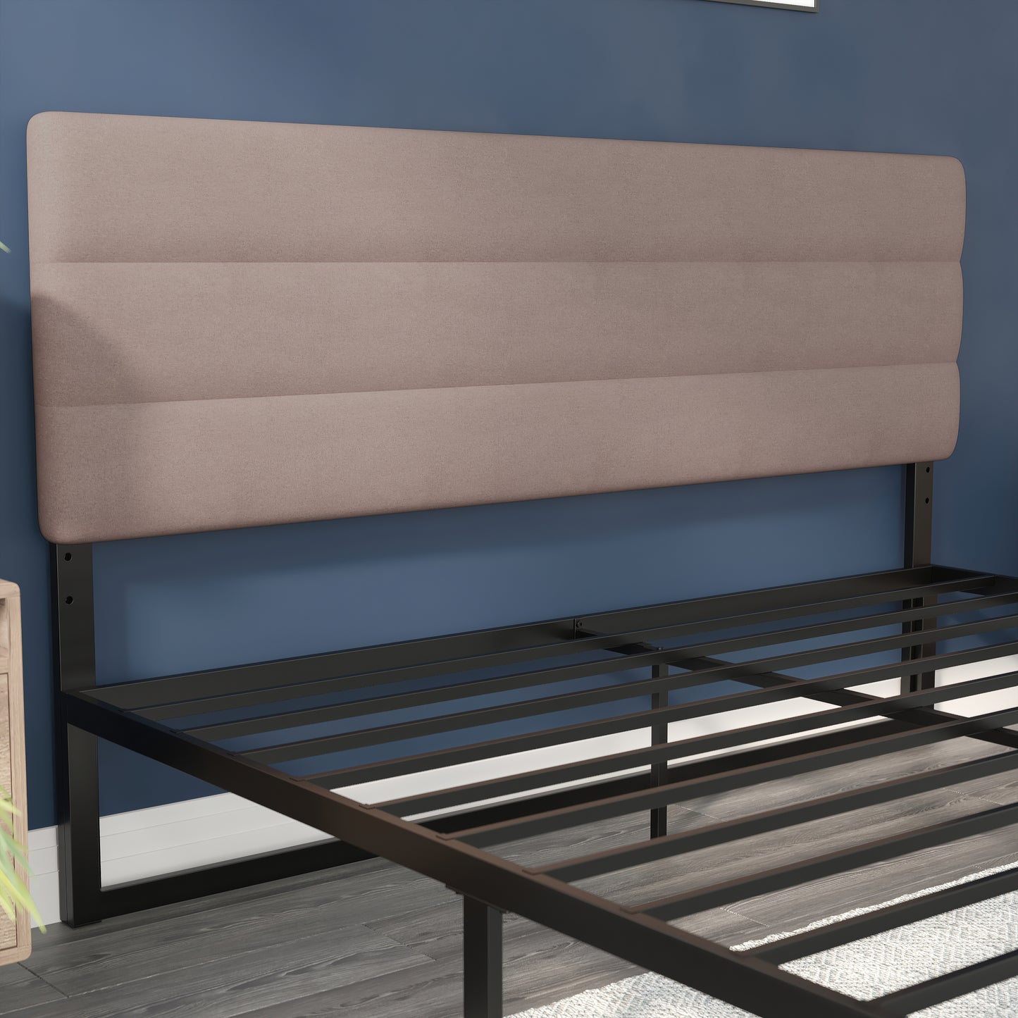 Tufted Headboard - Full, King, Queen, Twin - Blue, Cream, Gray, Taupe