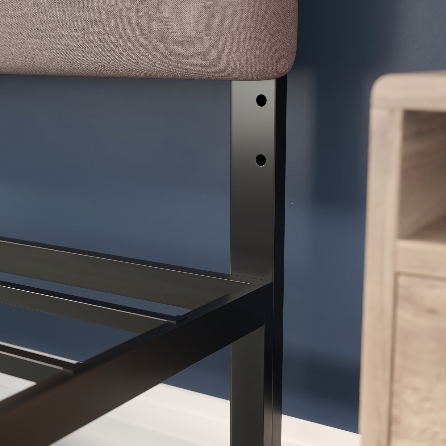 Tufted Headboard - Full, King, Queen, Twin - Blue, Cream, Gray, Taupe