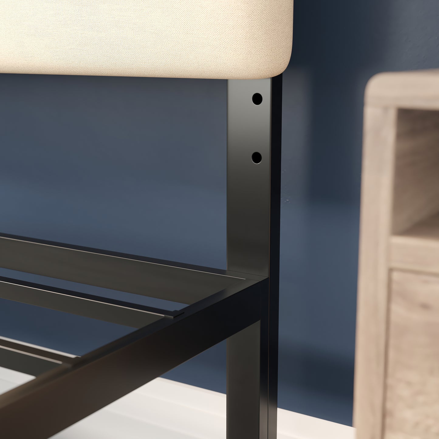 Tufted Headboard - Full, King, Queen, Twin - Blue, Cream, Gray, Taupe