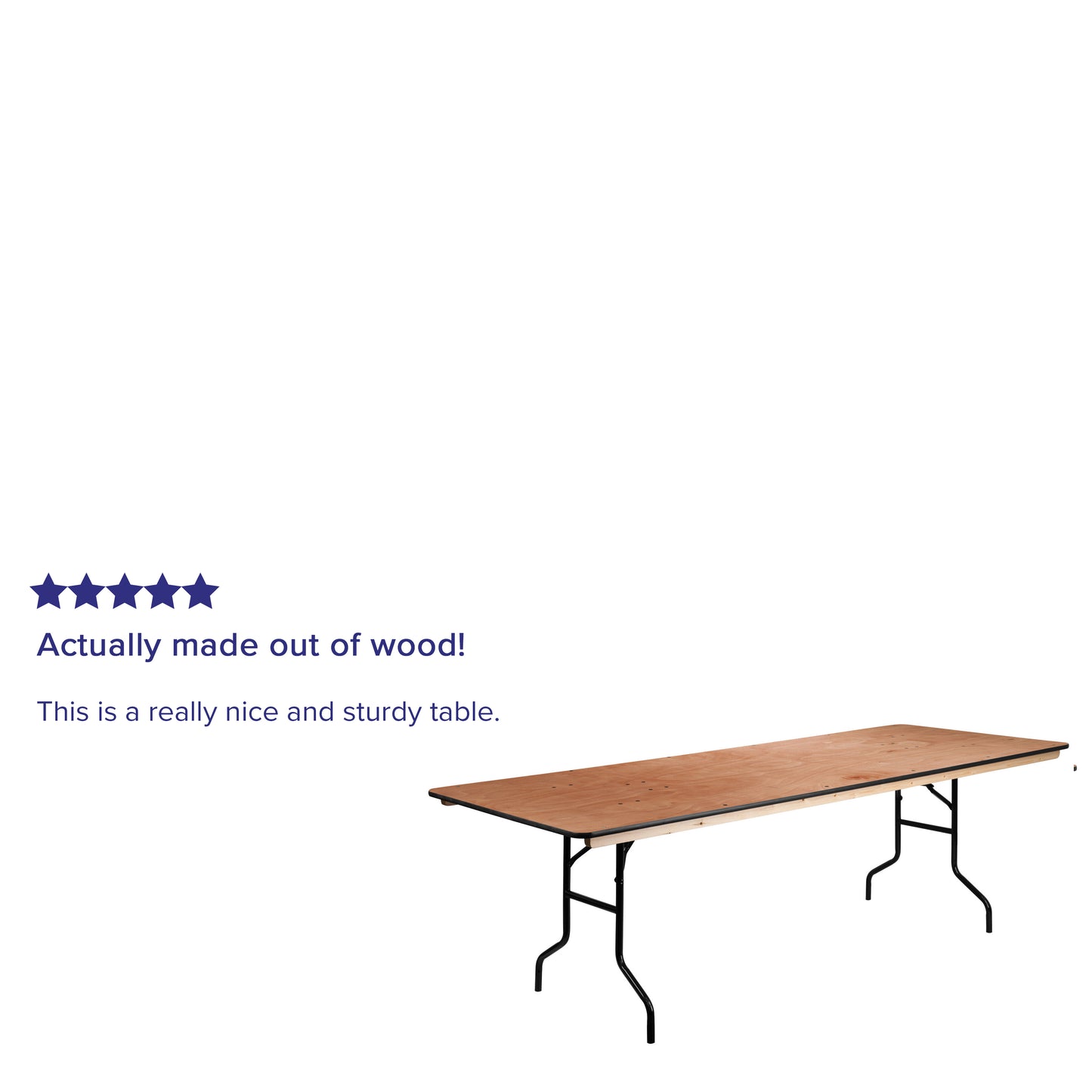 36x96 Wood Fold Table XA-3696-P-GG