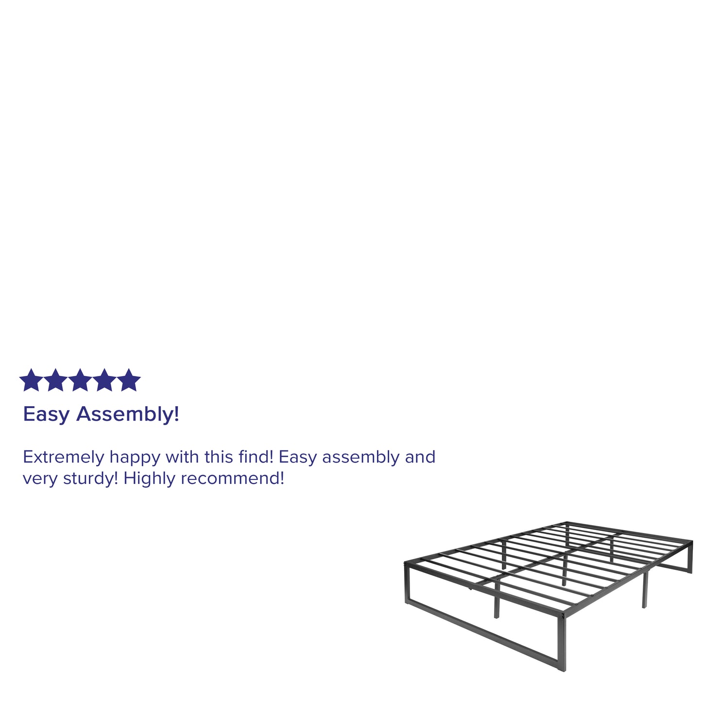 14 Inch Full Metal Bed Frame XU-BD10001-GG