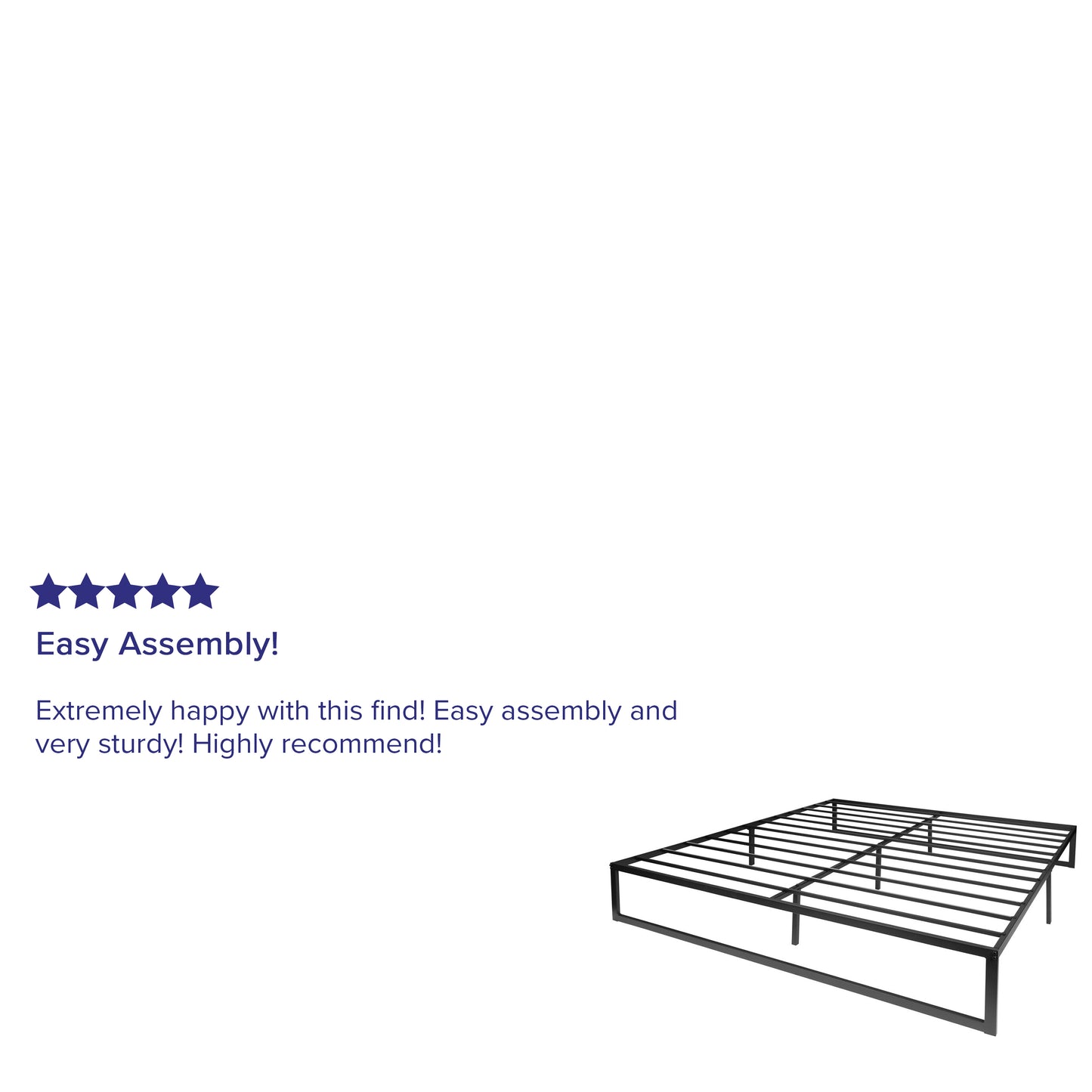 14 Inch Full Metal Bed Frame XU-BD10001-GG