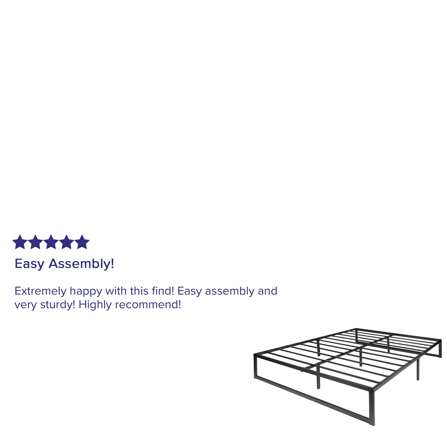 14 Inch Full Metal Bed Frame XU-BD10001-GG