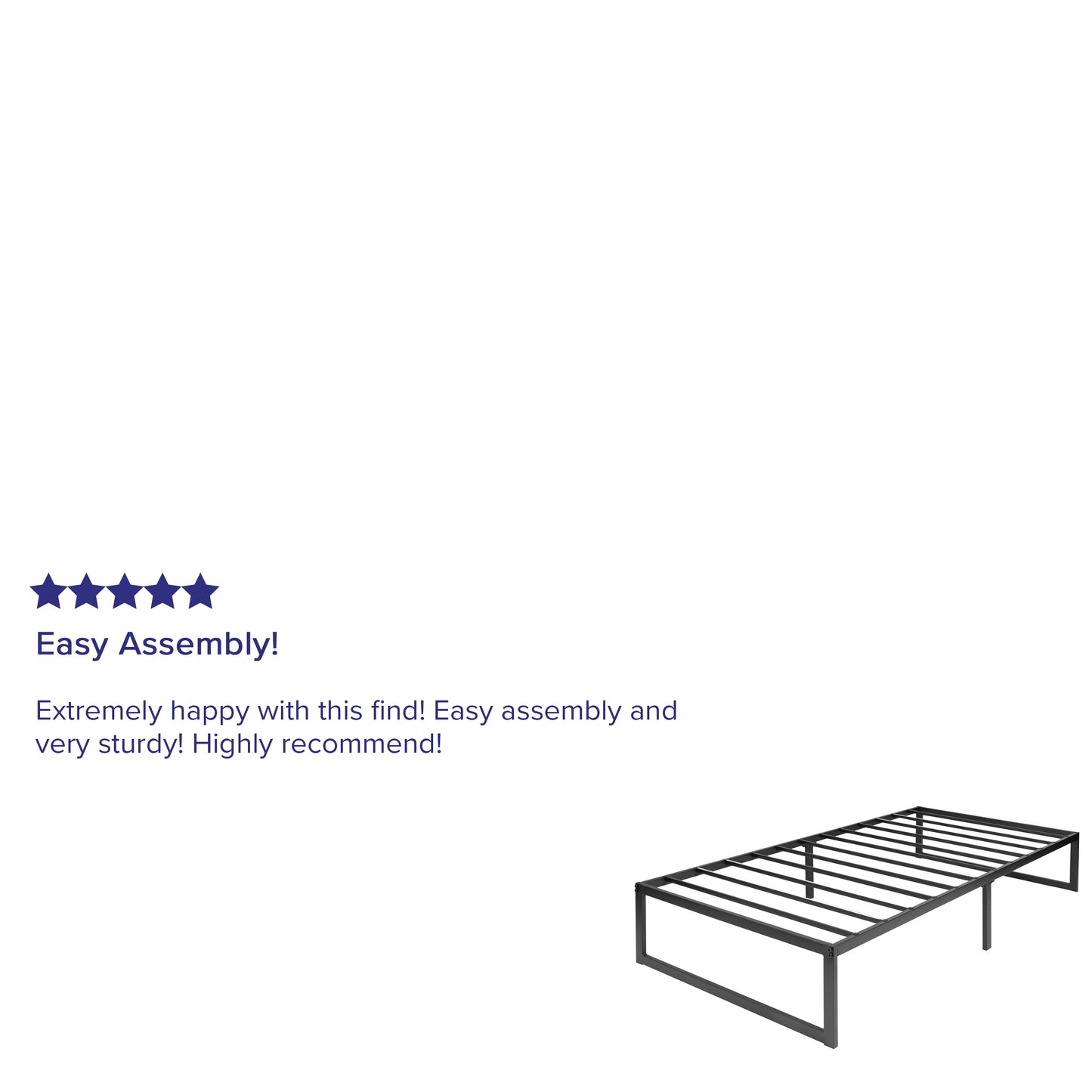 14 Inch Full Metal Bed Frame XU-BD10001-GG