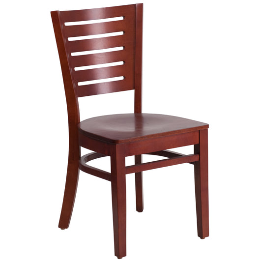 Mahogany Wood Dining Chair XU-DG-W0108-MAH-MAH-GG